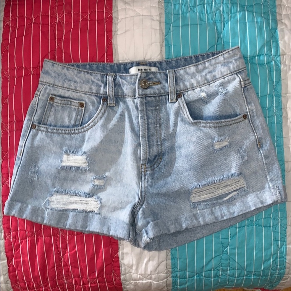 High waisted Jean Shorts